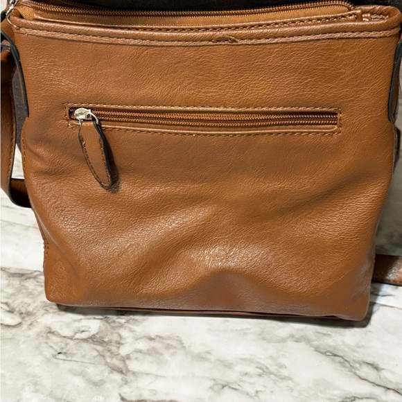 Brown Leather Crossbody Bag Rossetti - Picture 2 of 9